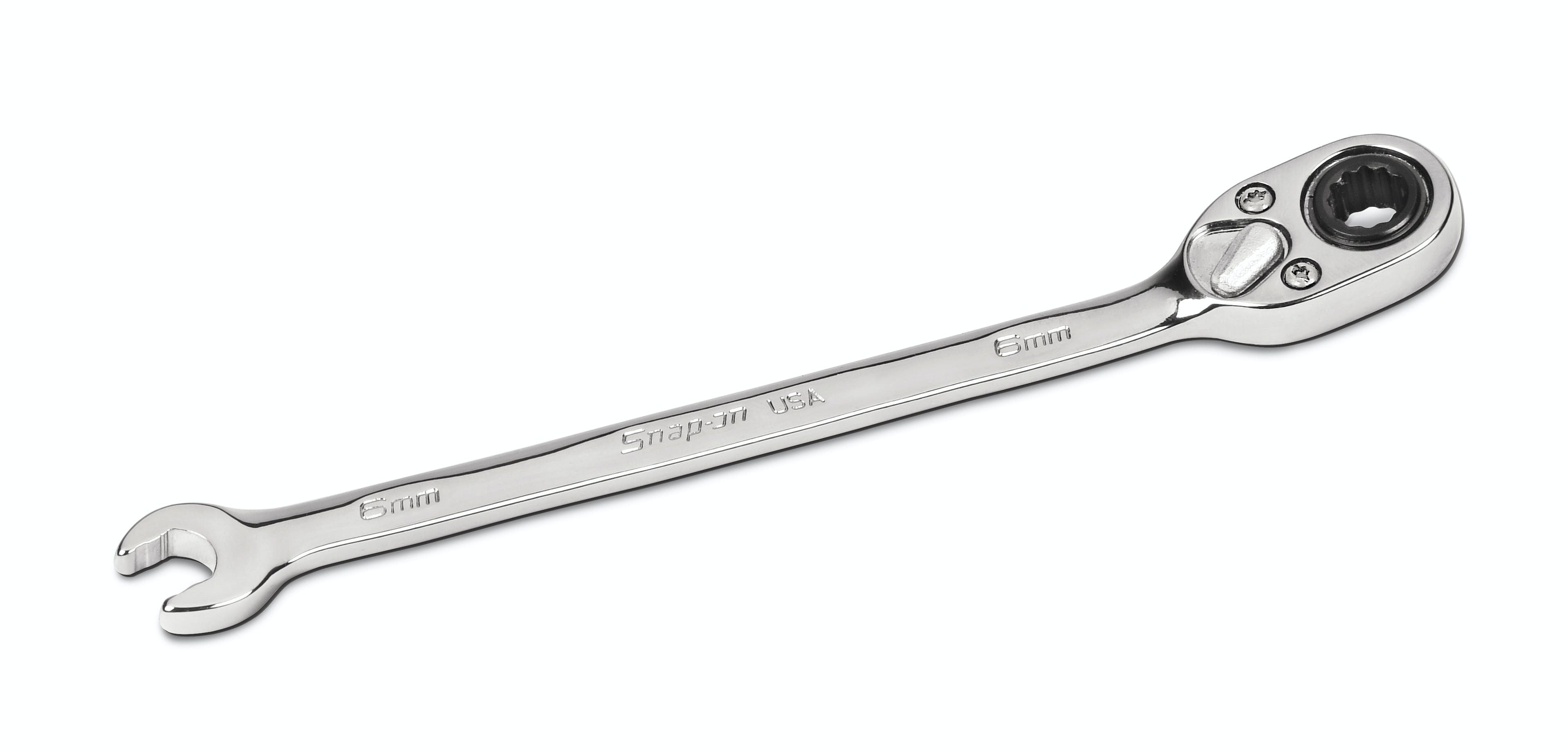 6 mm 12-Point Flank Drive® Plus Reversible Ratcheting Combination Wrench | SOXRRM6A 6 mm 12-Point Flank Drive® Plus Reversible Ratcheting Combination Wrench | SOXRRM6A